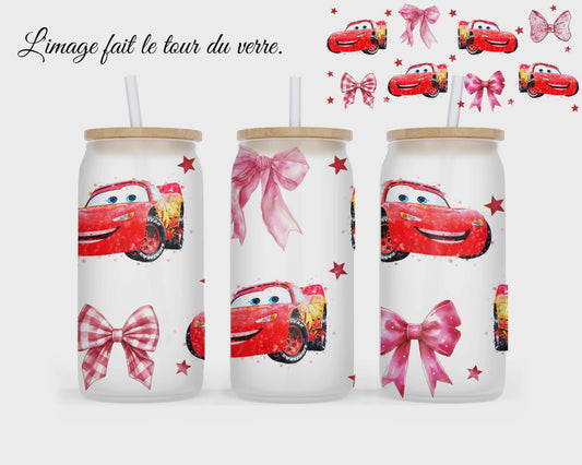 🥤 Verre givré sublimé – voiture éclair