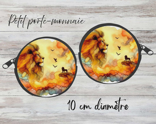 ✨ Petit porte-monnaie sublimé – lion 2