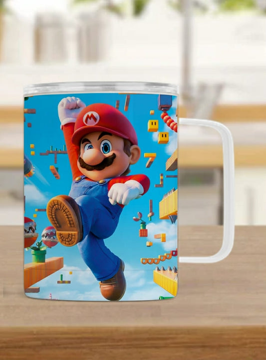 Tasse isotherme - personnage rouge jeux vidéo