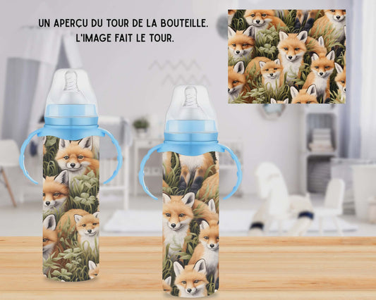 🍼 Biberons sublimé - Renards
