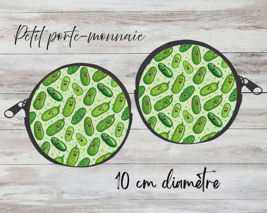 ✨ Petit porte-monnaie sublimé – cornichon