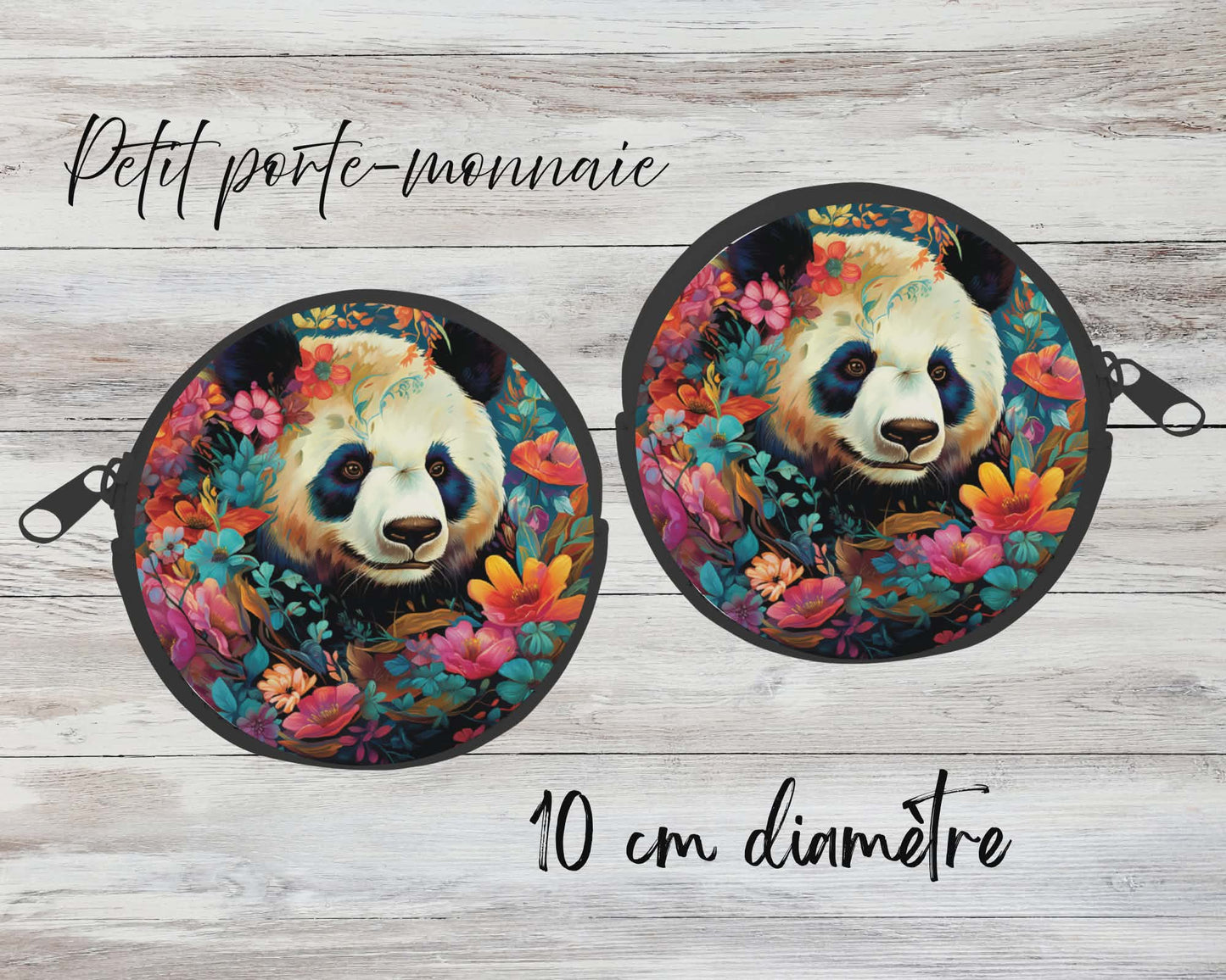 ✨ Petit porte-monnaie sublimé – panda