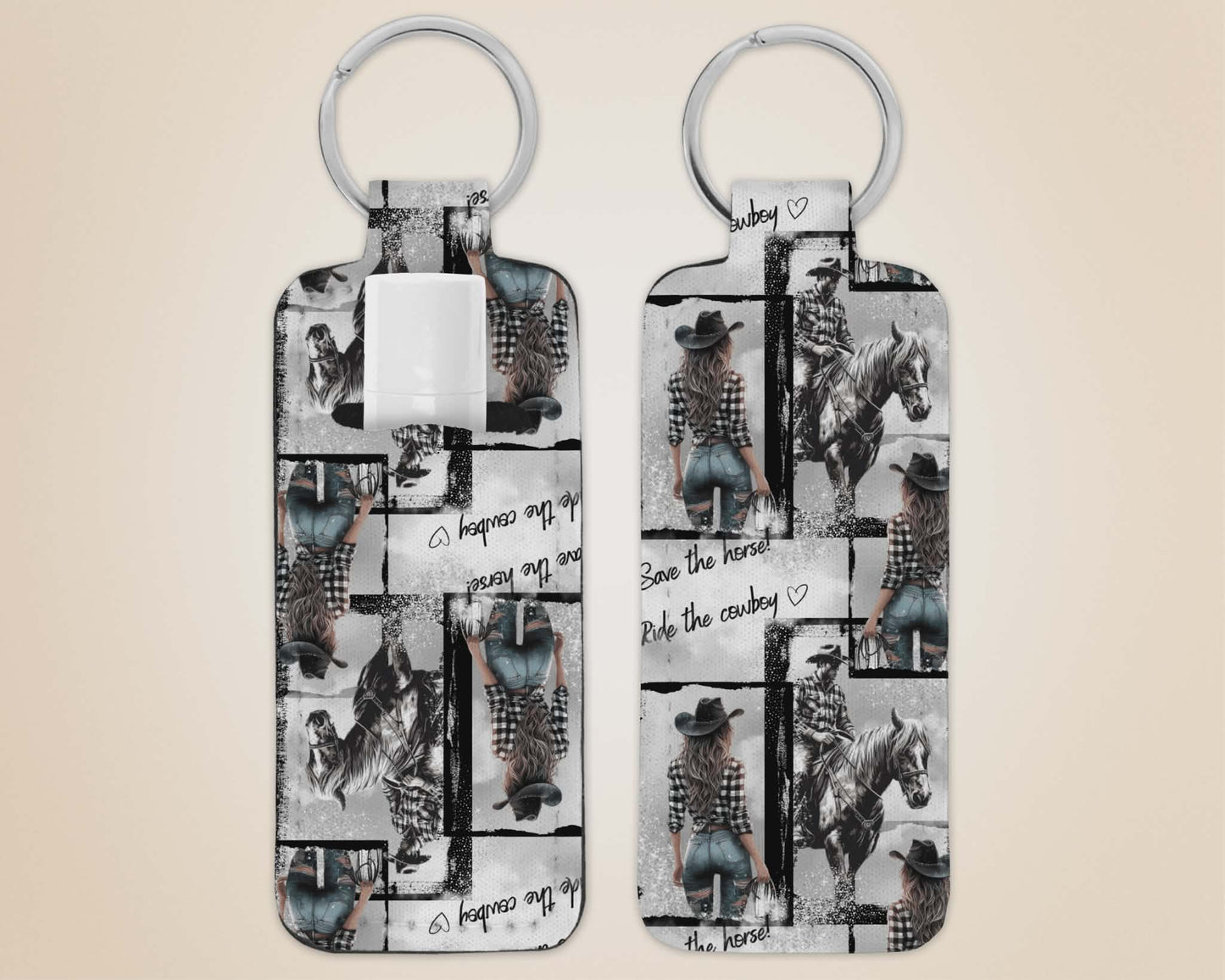 Porte-clé avec pochette - country