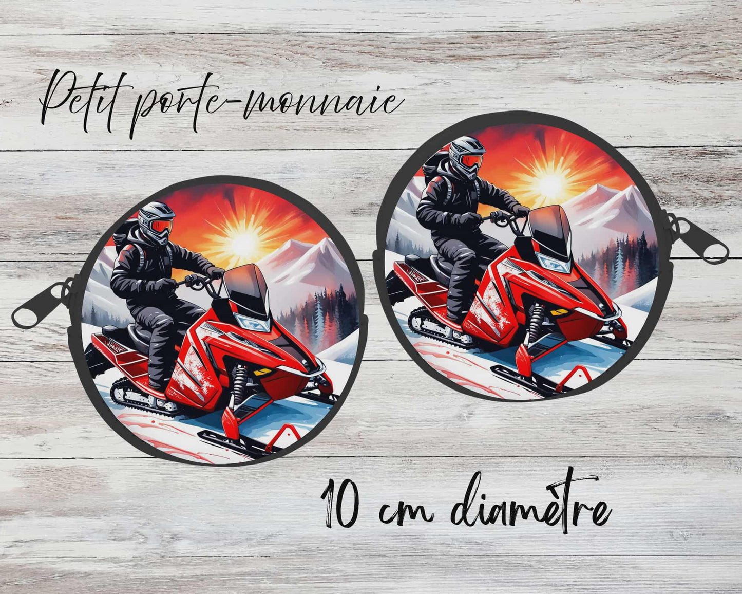 ✨ Petit porte-monnaie sublimé – ski-doo