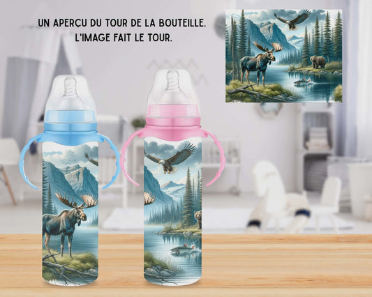 🍼 Biberons sublimé - animaux de la nature