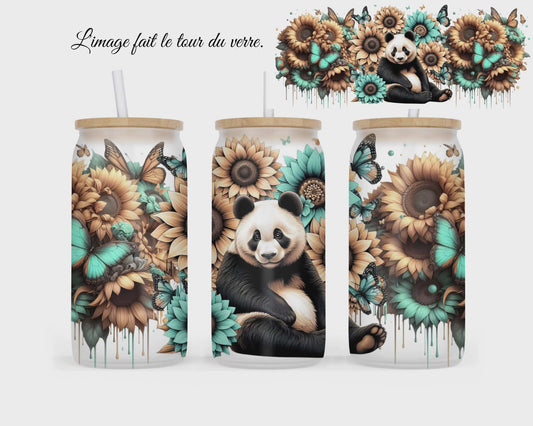 🥤 Verre givré sublimé – panda