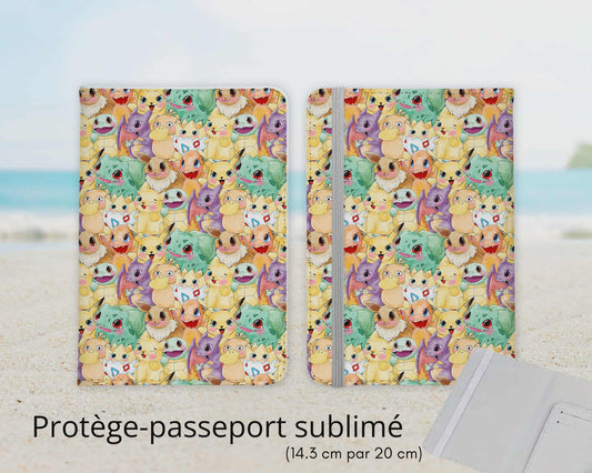 Protège-passeport sublimé - personnages de batailles