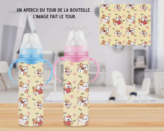🍼 Biberons sublimé - Chat