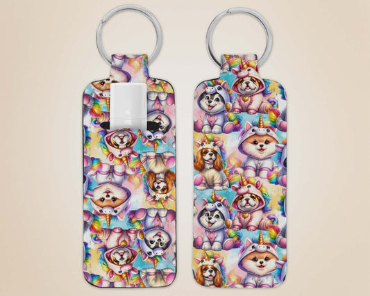 Porte-clé avec pochette - chiens déguisés
