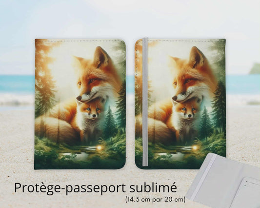Protège-passeport sublimé - Renards
