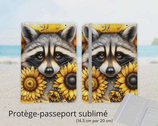 Protège-passeport sublimé - Raton et tournesol
