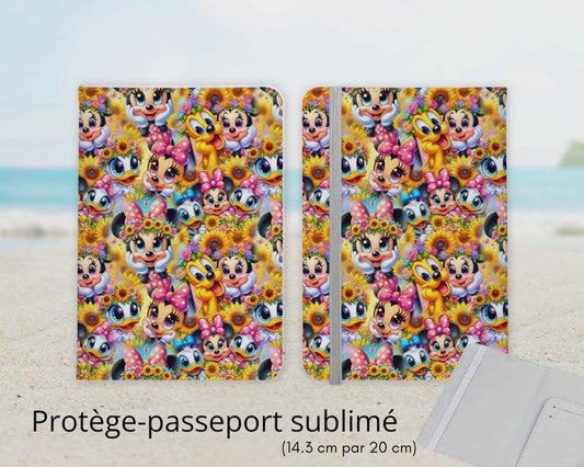 Protège-passeport sublimé - Personnages boucles