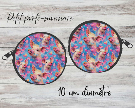 ✨ Petit porte-monnaie sublimé – cochons