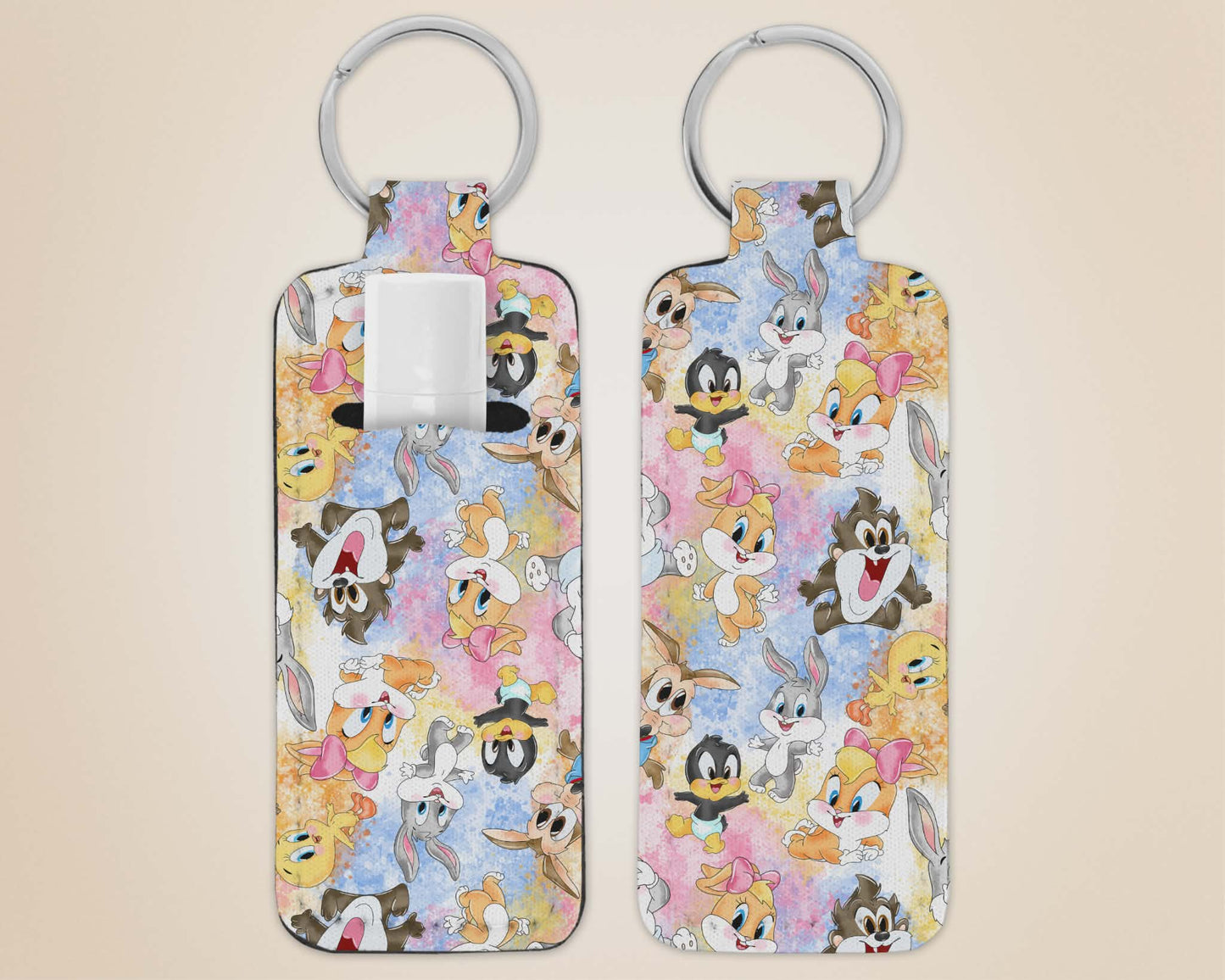 Porte-clé avec pochette - personnage animé