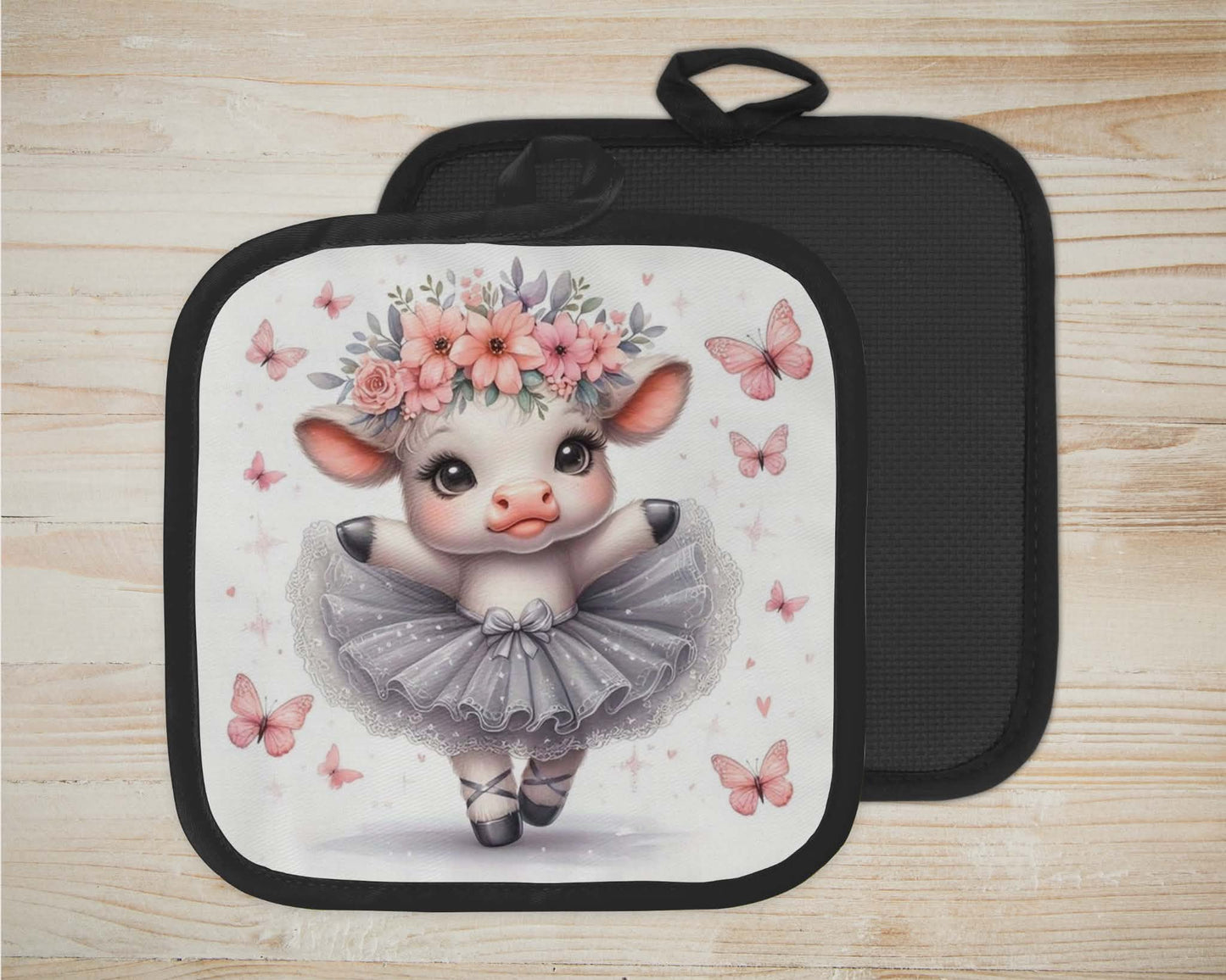 ✨️ Sous-plat sublimé - vache highland ballerine