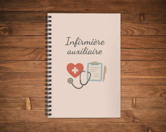 Cahier de notes - infirmière auxiliaire
