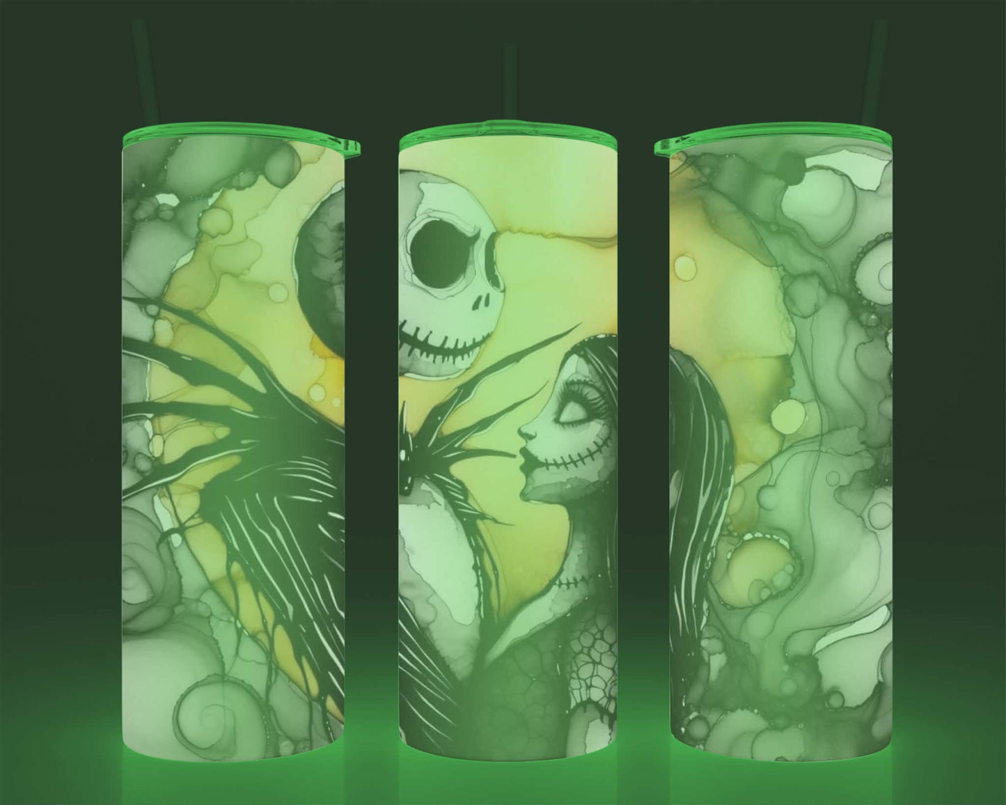 Verre isotherme -  (allume dans le noir) squelette