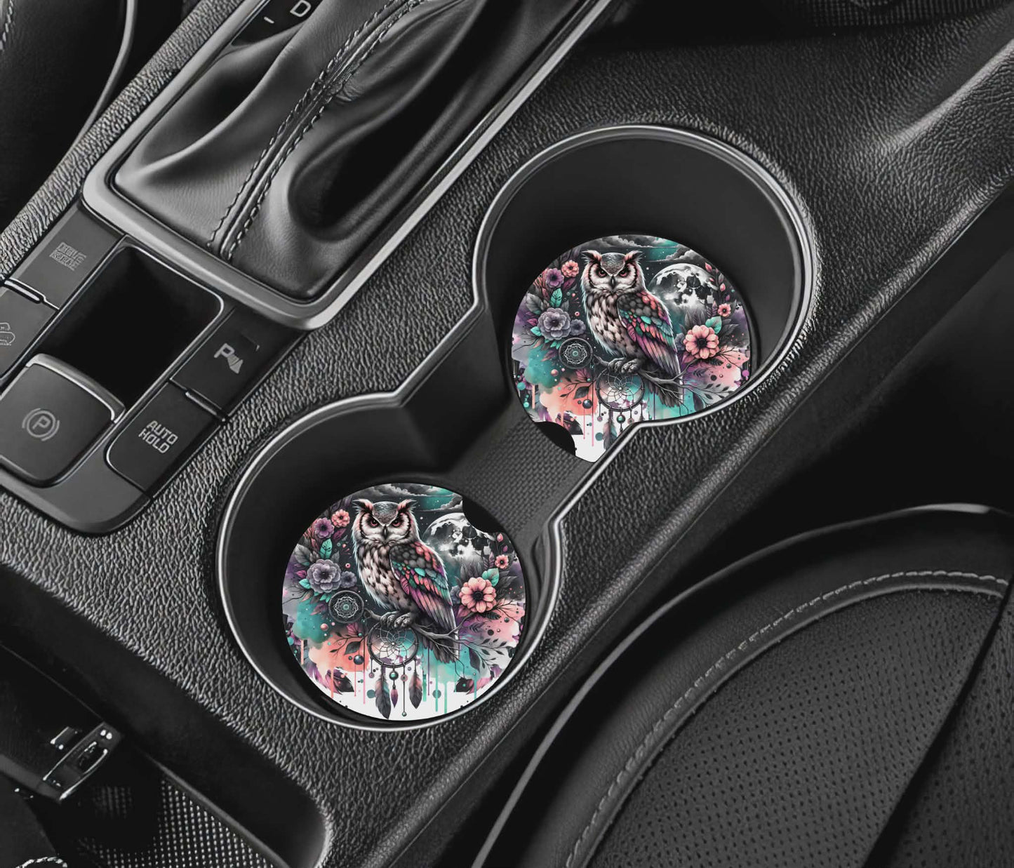 Sous-verre auto - hibou