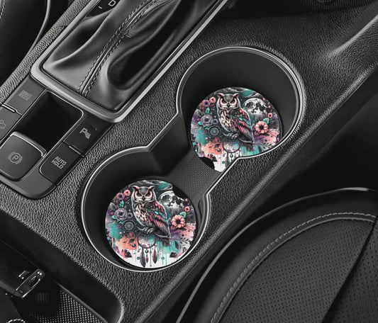 Sous-verre auto - hibou
