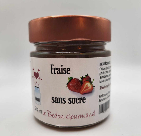 Confiture aux fraises sans sucre