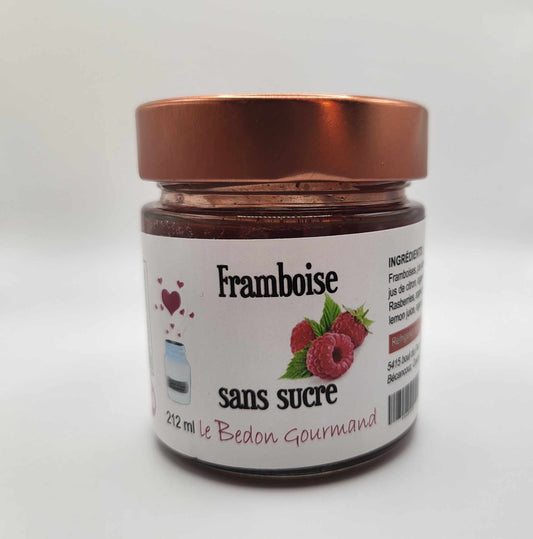 Confiture aux framboises sans sucre