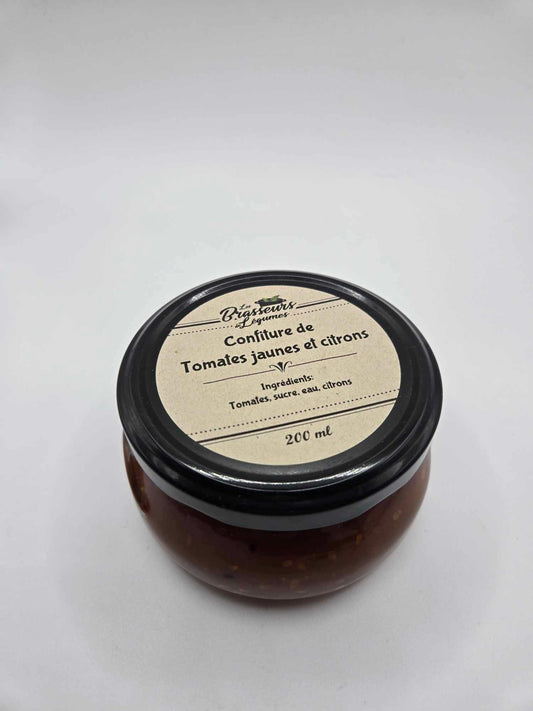 Confiture tomate jaune et citron