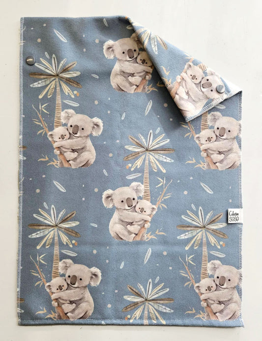 Serviette à mains - koala fond bleu