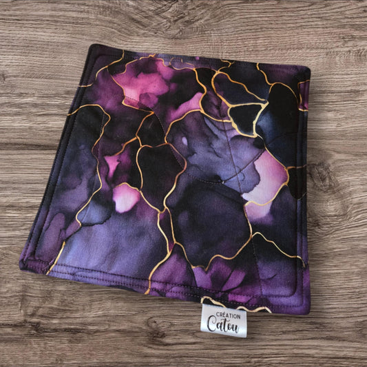 Sous-plat - Mauve marbré