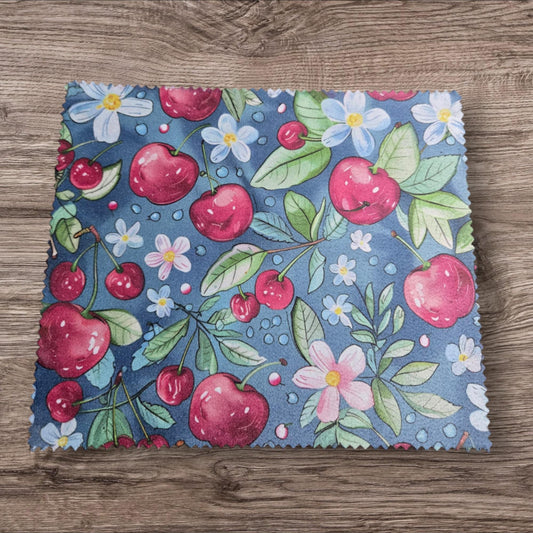 Linge à lunette - cerises