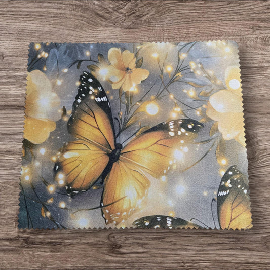 Linge à lunette - papillon doré