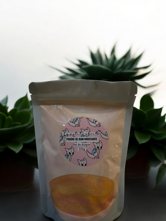 Poudre de bain moussante - Pet de dragon - Par la petite abeille