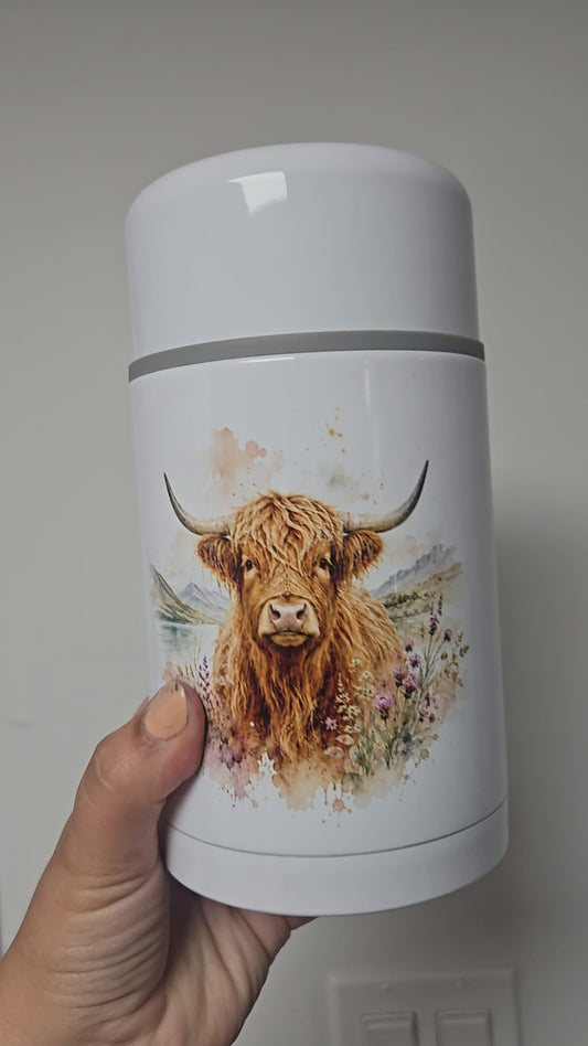 Thermos repas XL  - Vache Highland