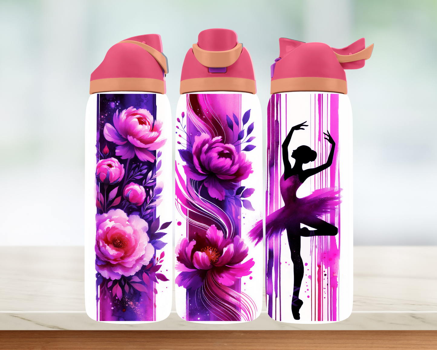 Bouteille style Owala - Danse&Fleurs