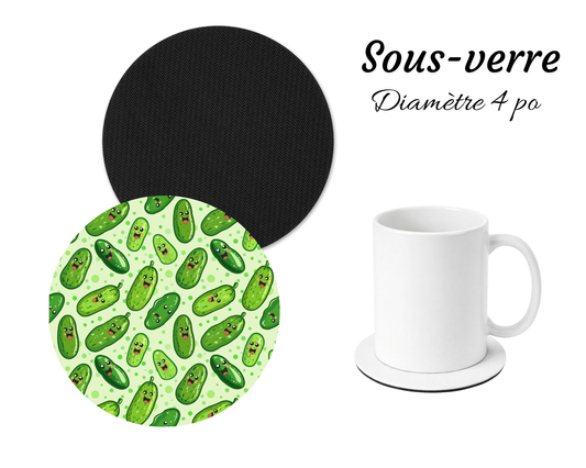 Sous-verre - Cornichon
