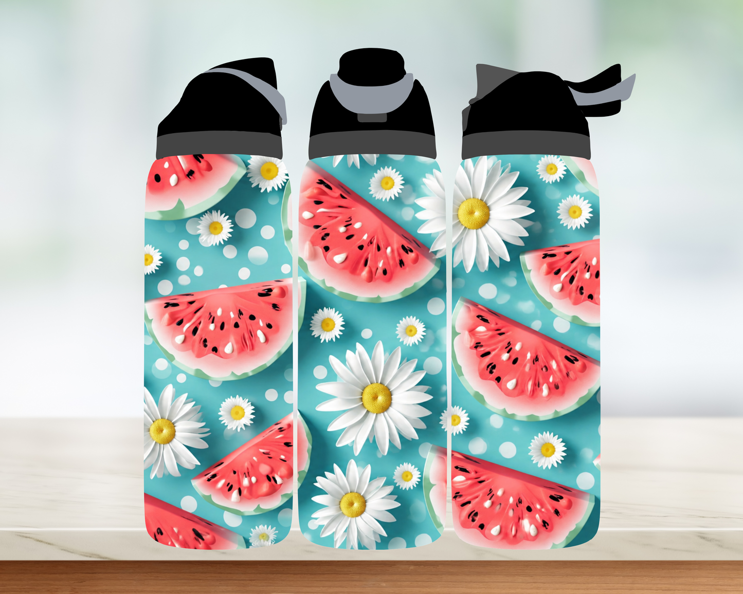 Bouteille style Owala - Melons et fleurs