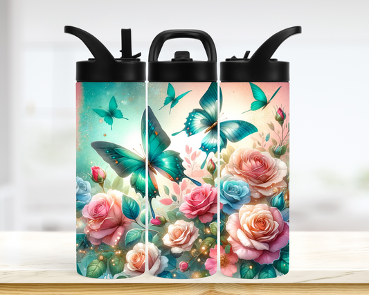 Tumbler - Papillon bleu