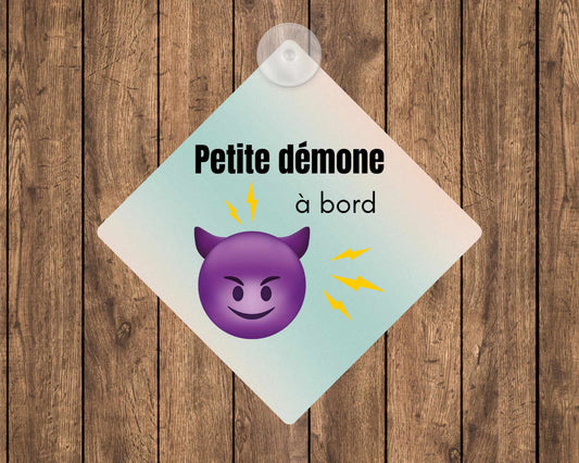 Affiche bébé à bord  - Démone