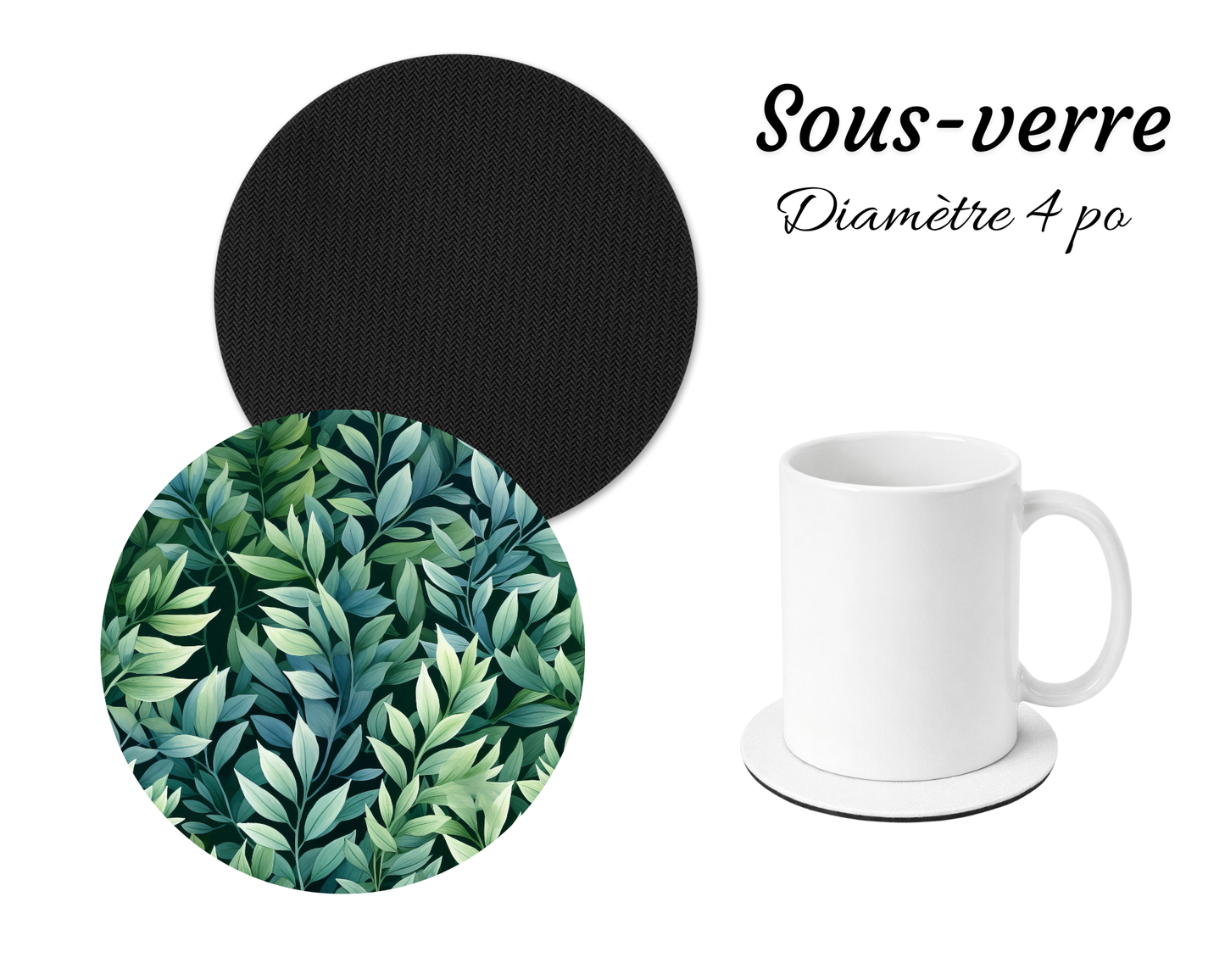 Sous-verre - Feuilles