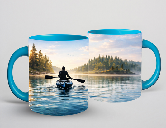 Tasse bleu - Kayak