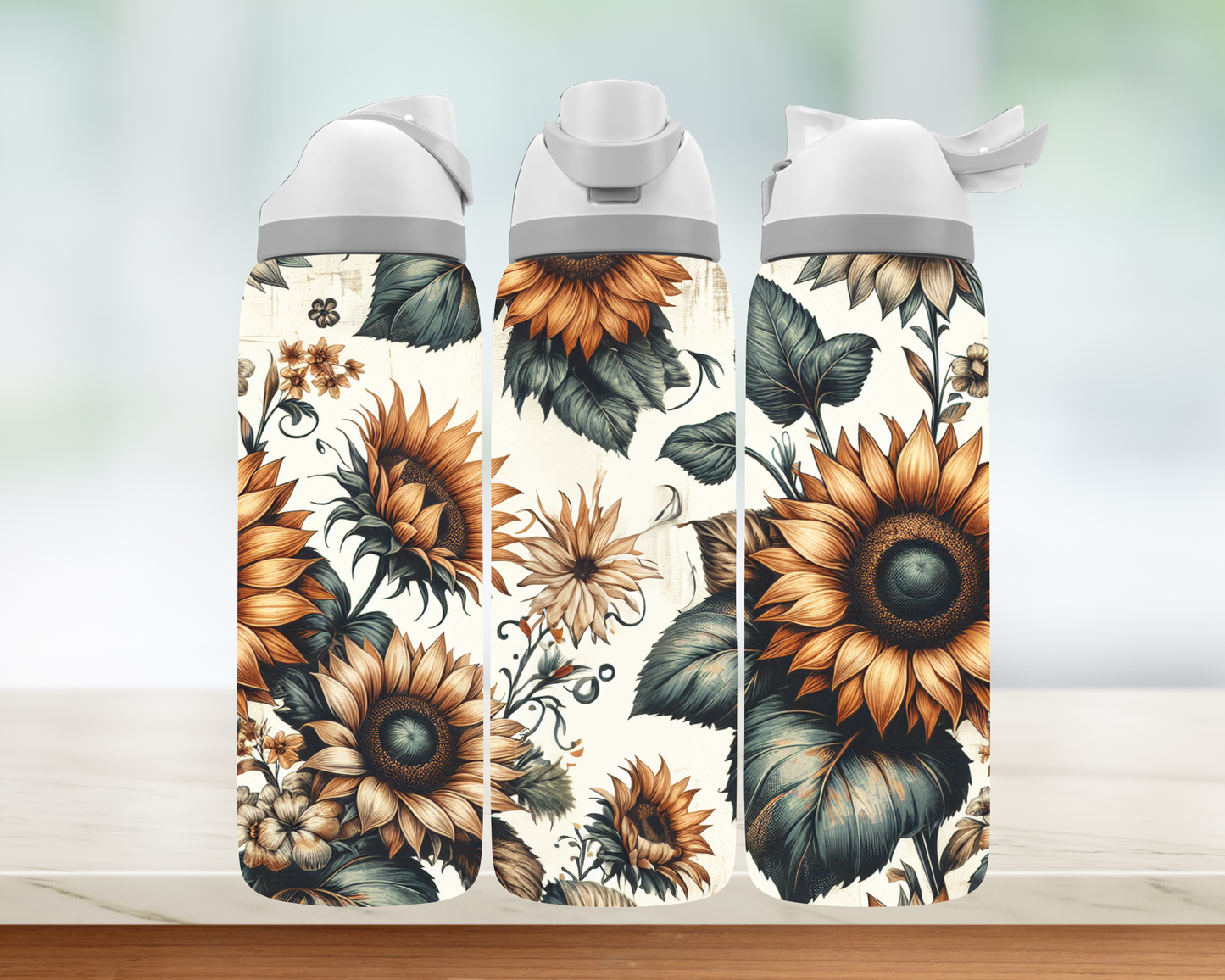 Bouteille style Owala - Tournesol v.2