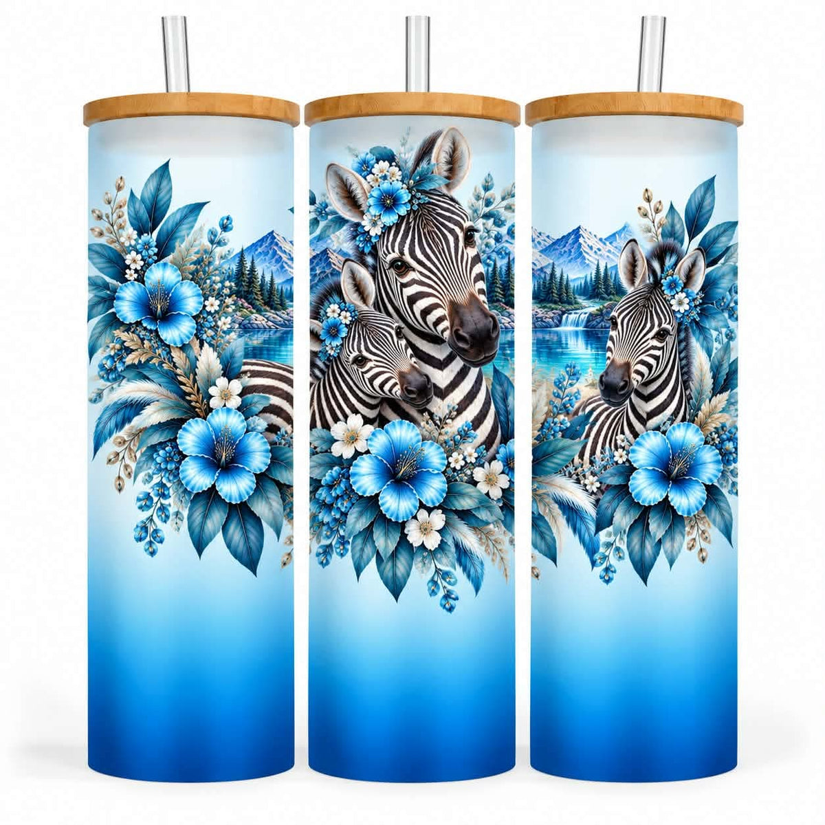 Verre givré 25 oz - Zèbre