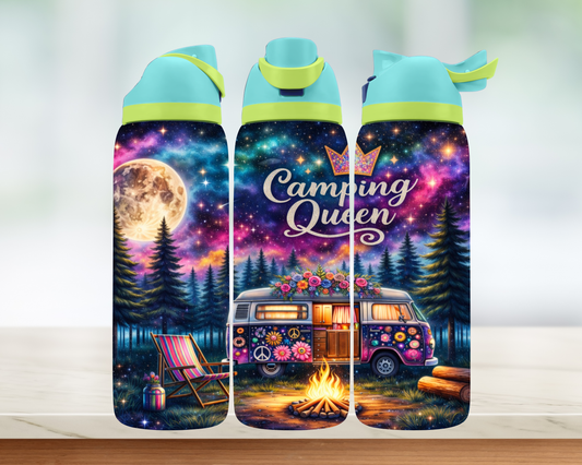 Bouteille style Owala - Camping Queen