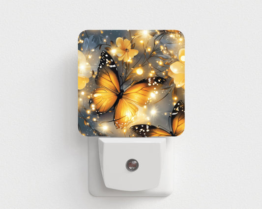 Veilleuse papillon jaune