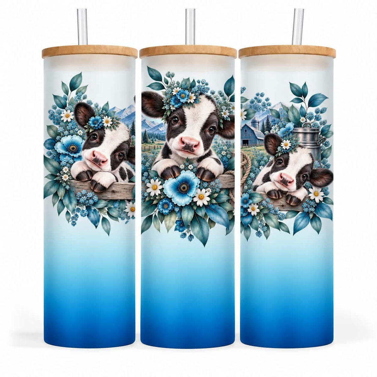 Verre givré 25 oz - Vache