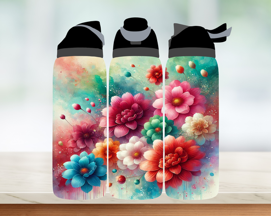 Bouteille style Owala - Douces fleurs