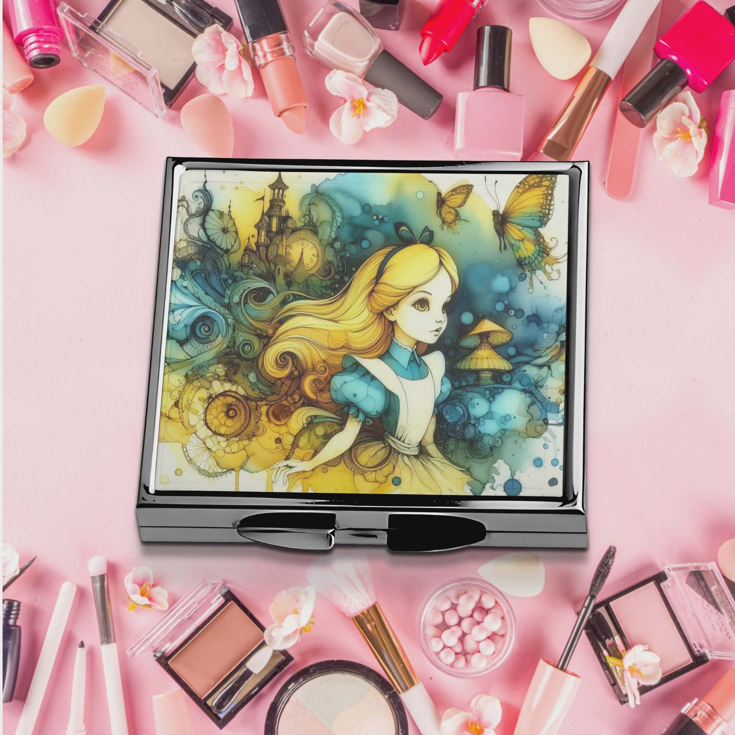 Miroir de poche - Personnage aux merveilles
