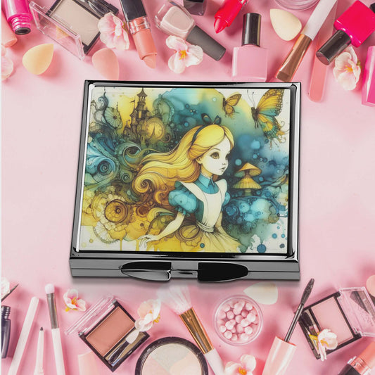 Miroir de poche - Personnage aux merveilles