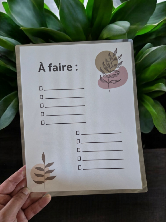 Liste à faire - Aimanté