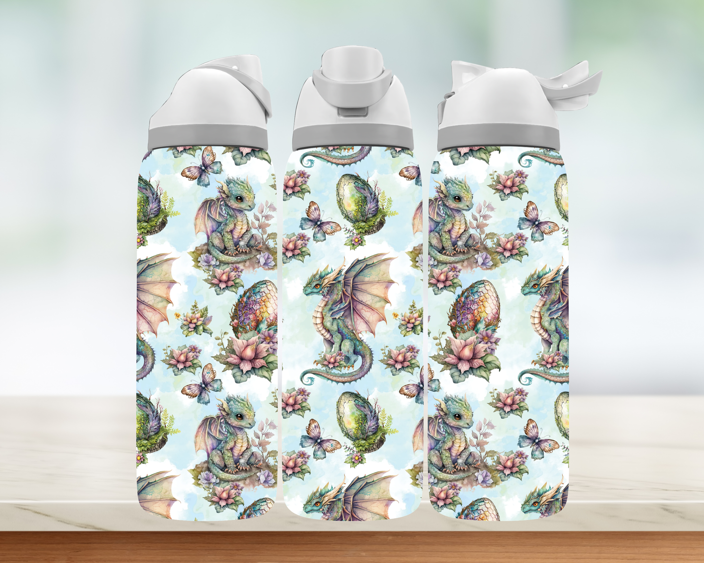 Bouteille style Owala - Dragons