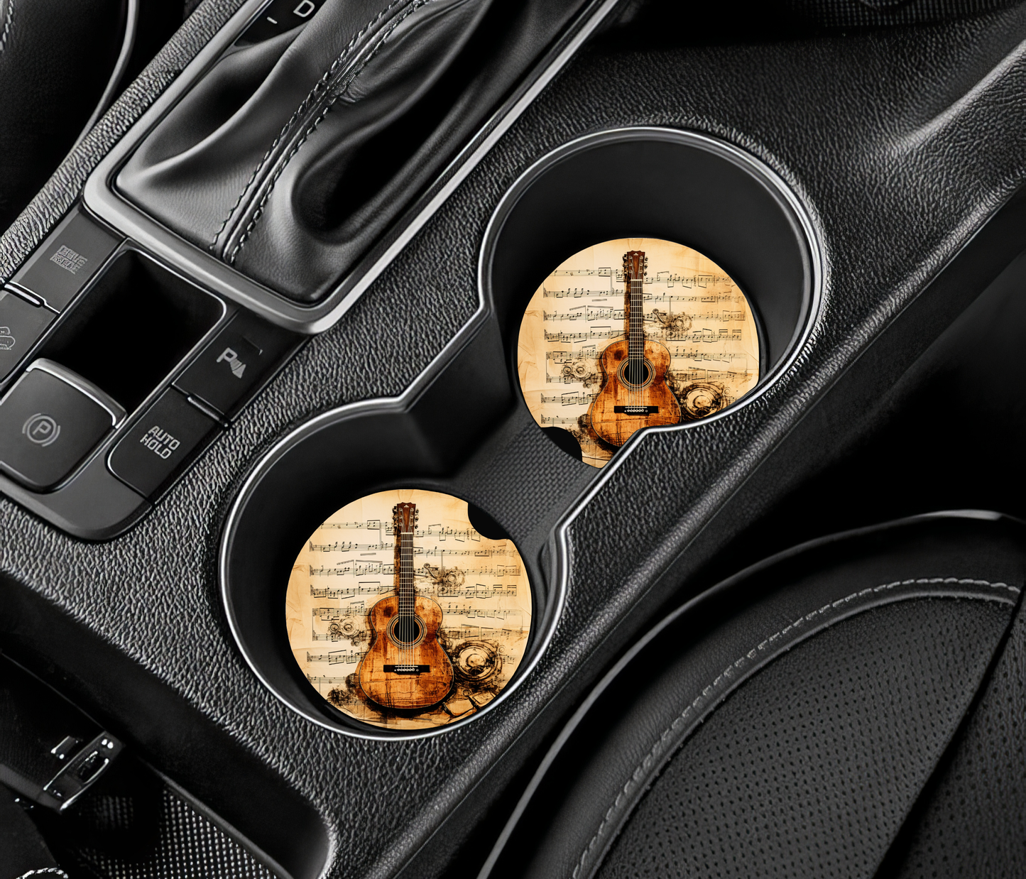 Sous-verre auto - Guitare